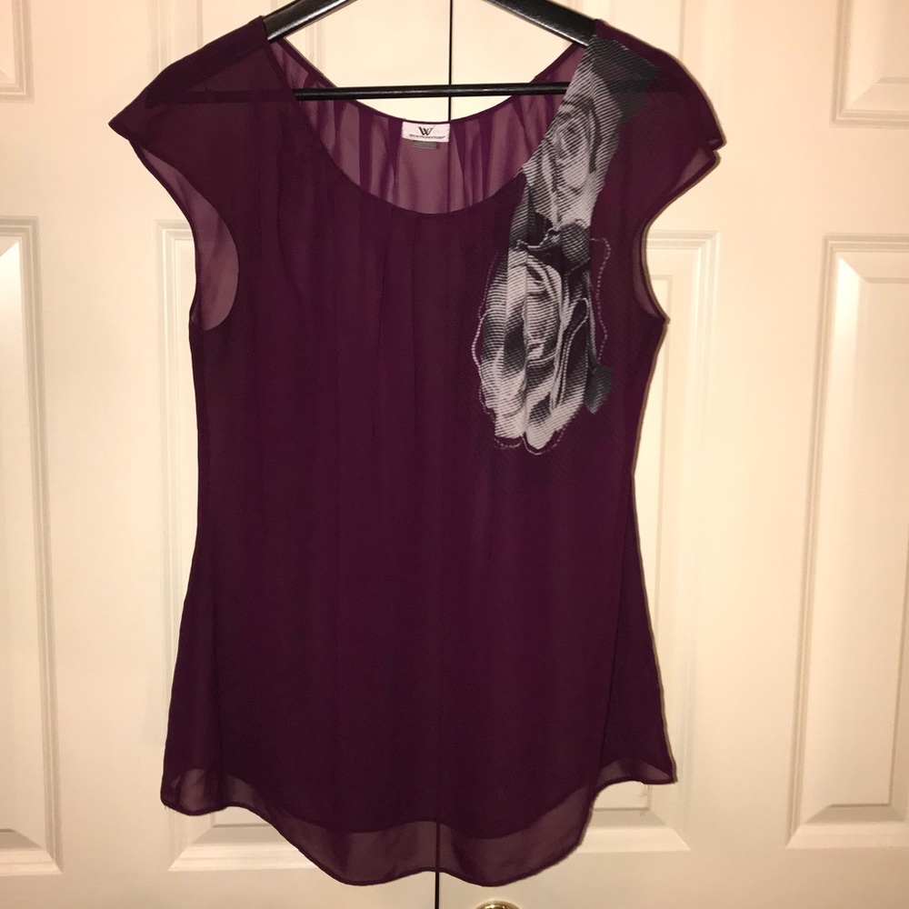 Worthington sheer blouse